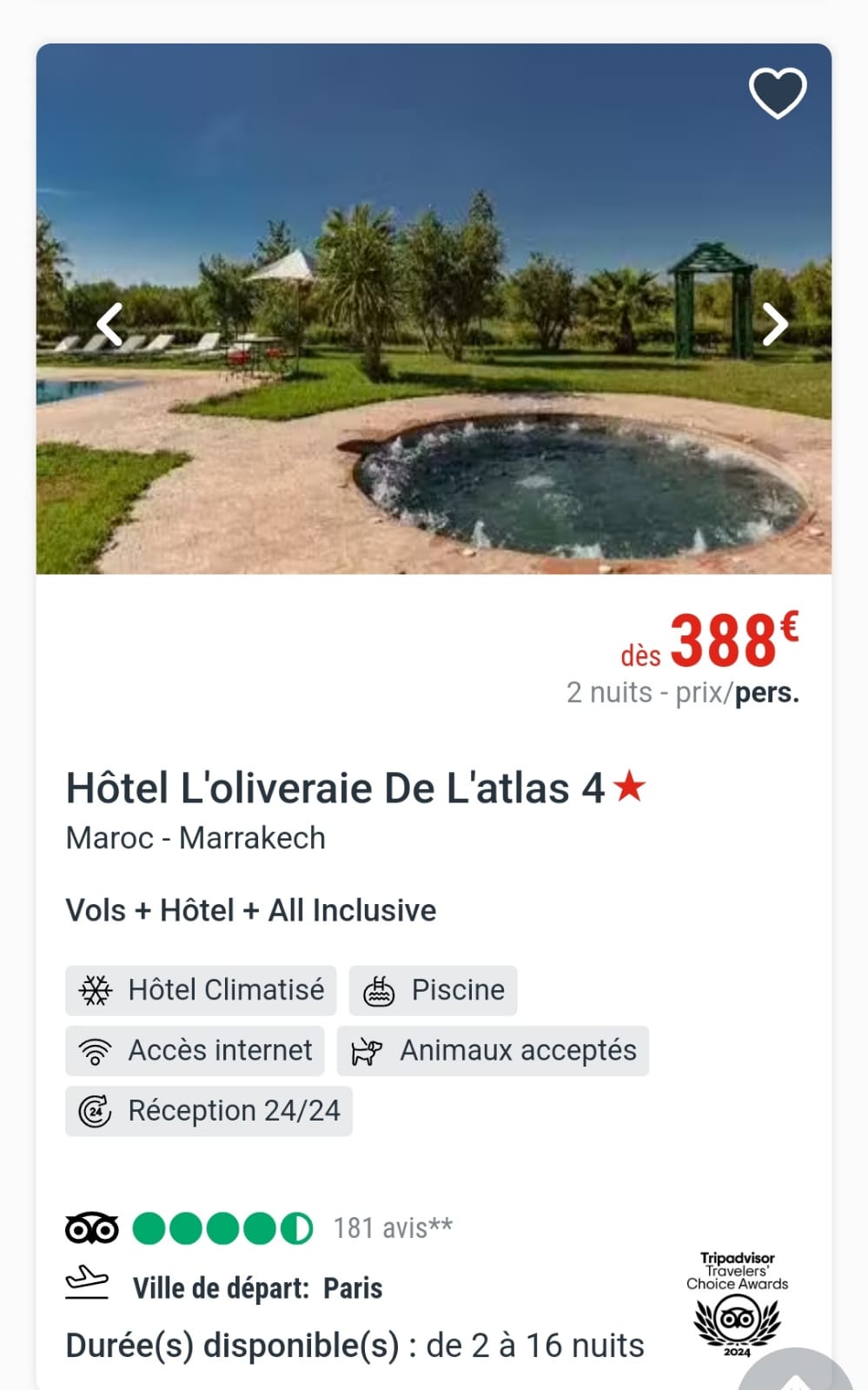 HOTEL OLIVERAIE MARRAKECH